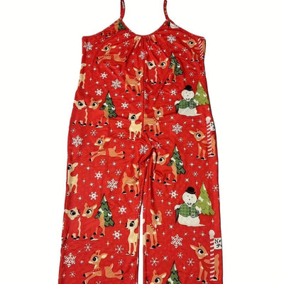 Julmys" – Festlig Ren- & Snöflinge-Mönster (Plus Size)