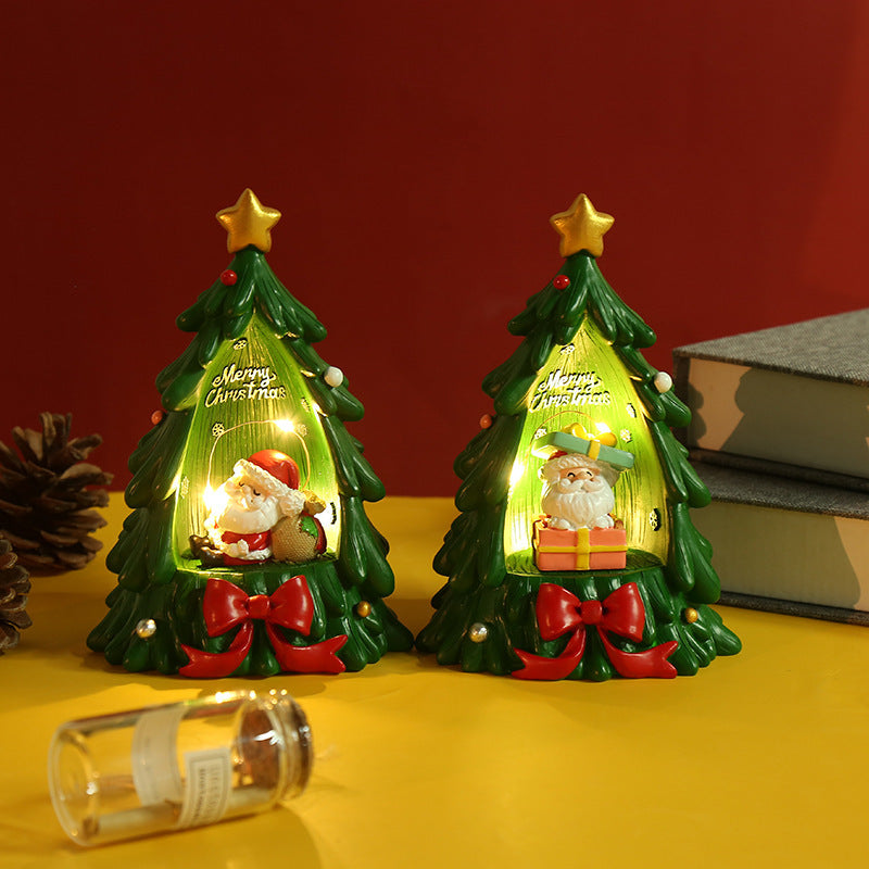 Luminous Christmas Tree Resin Ornaments