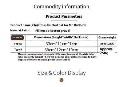 Christmas Decoration Christmas Knitted Hat Doll Ornaments